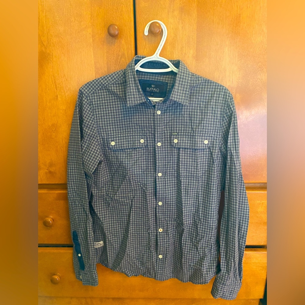 Buffalo grey casual button up